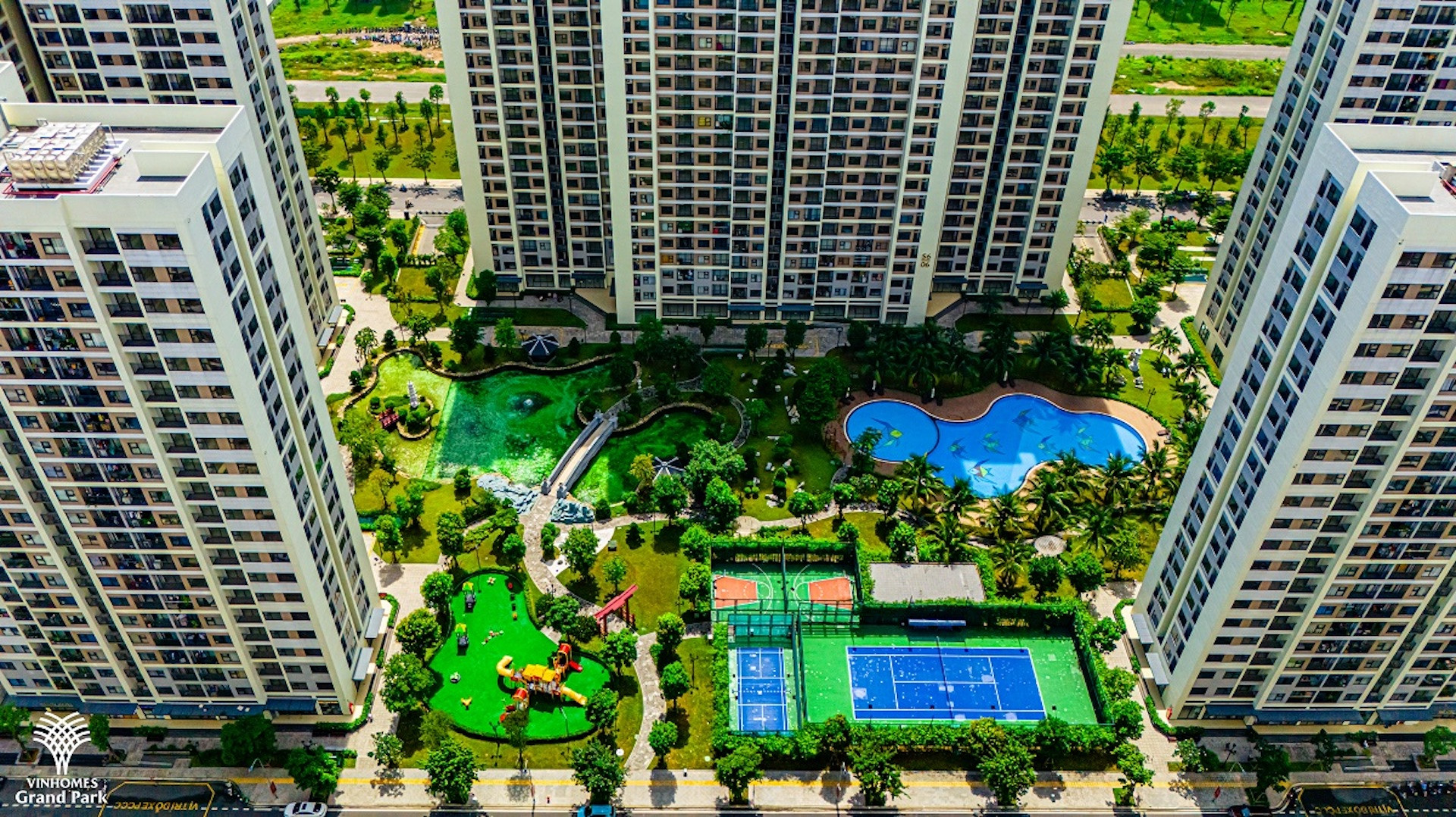 Vinhomes Grand Park sở hữu không gian sống xanh, hệ sinh thái tiện ích đồng bộ. Ảnh: Vinhomes